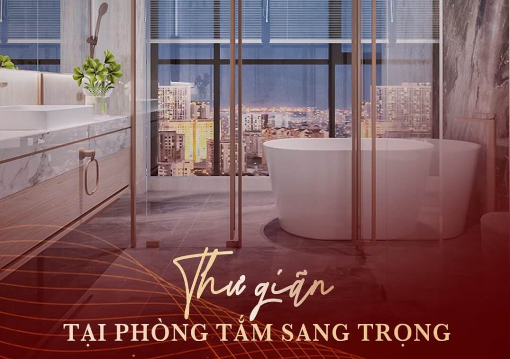 Phòng tắm thư giãn sang trọng tại Vinhomes Saigon Park