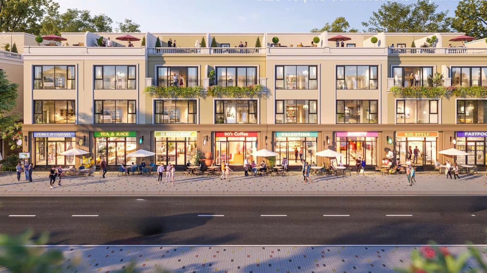 Kiến trúc đương đại được sử dụng để thiết kế shophouse