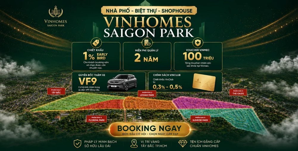 Nhiều chính sách ưu đãi cho khách hàng mua nhà Vinhomes Saigon Park